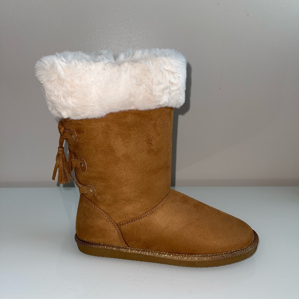 Authentic American Heritage Women Boots Size 5 Regina Brown Tan Easy Zip
